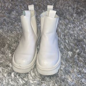 Cream Ankle Boots